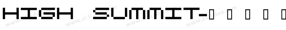 High Summit字体转换